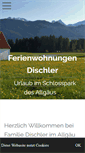 Mobile Screenshot of ferienwohnung-dischler.de